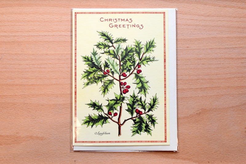 Cavallini - Greeting Card - Holly