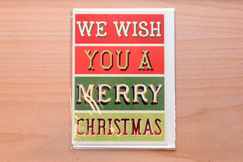 Cavallini - Greeting Card - Merry Christmas