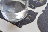 Classiky - Tomotake Letterpress Cat Coaster