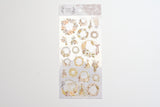 Wreath Sticker - Beige