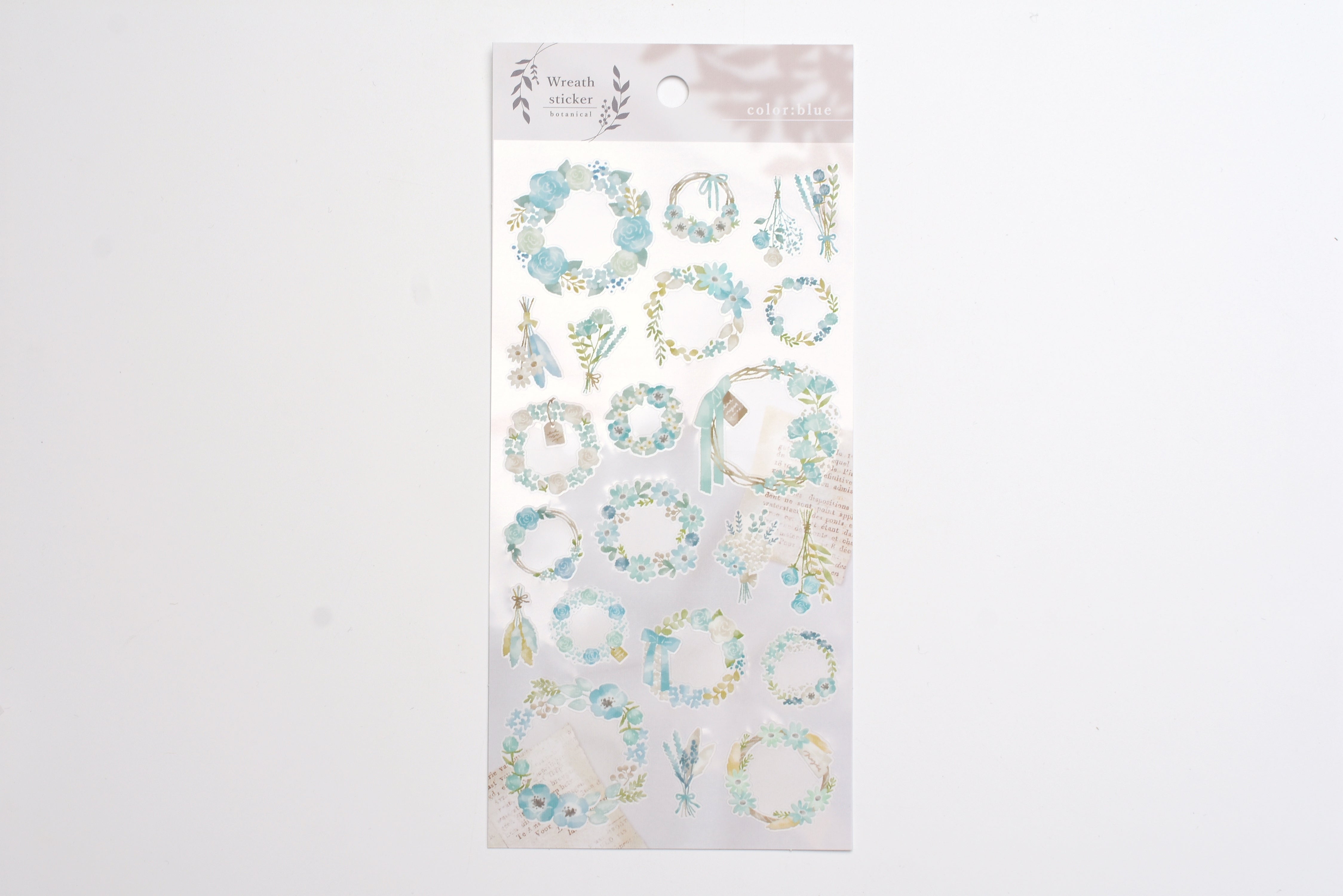 Wreath Sticker - Blue