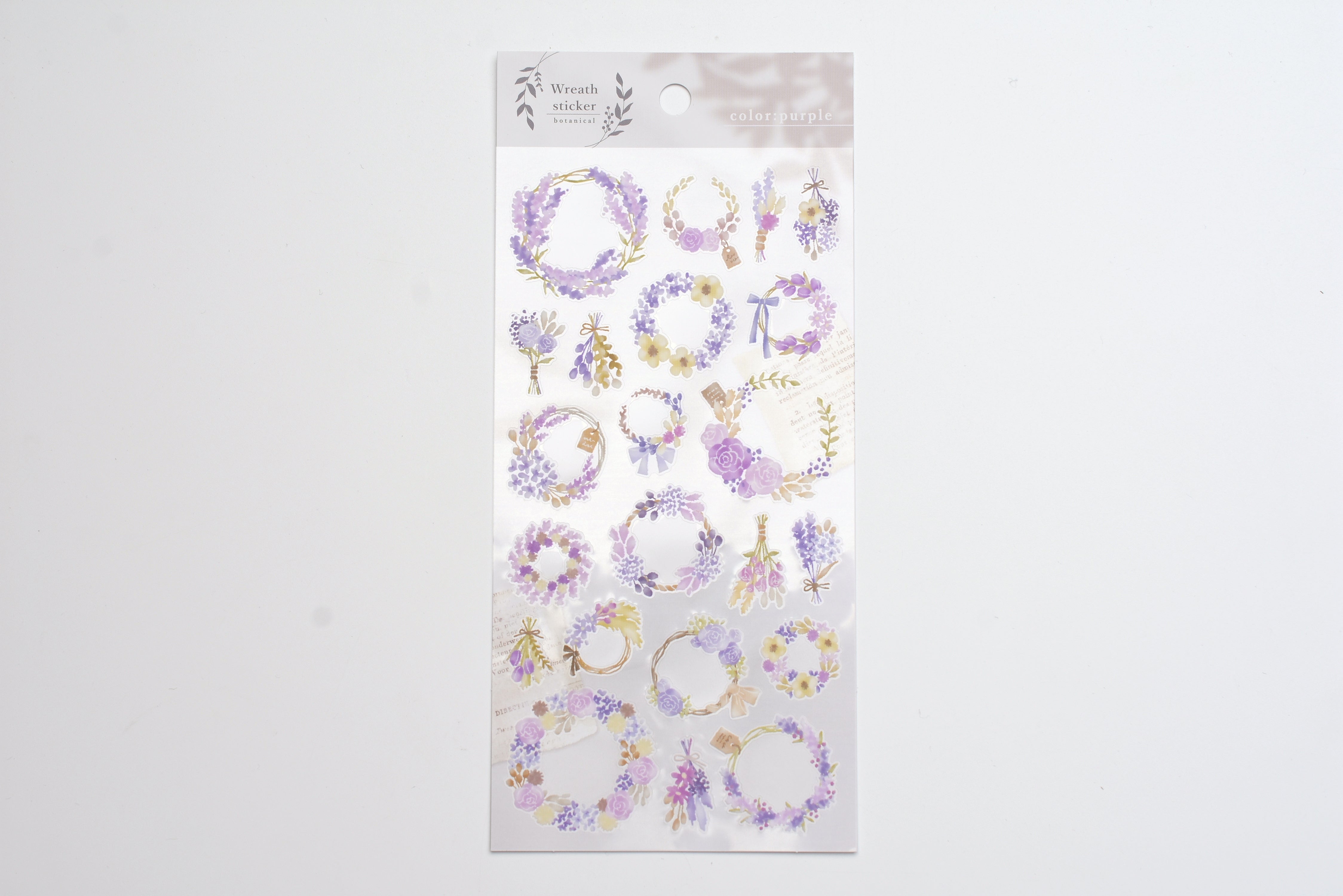 Wreath Sticker - Purple