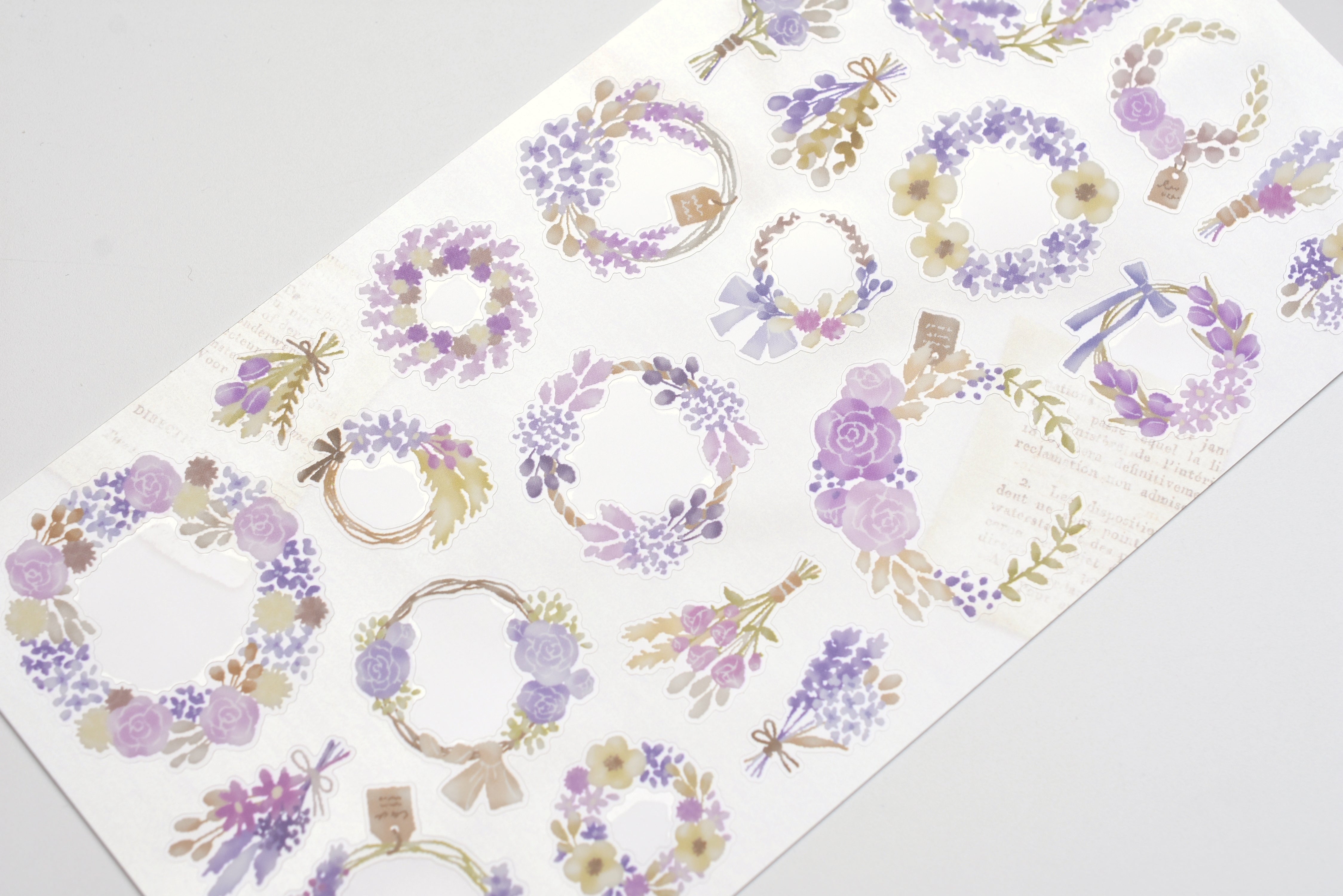 Wreath Sticker - Purple