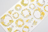 Wreath Sticker - Yellow