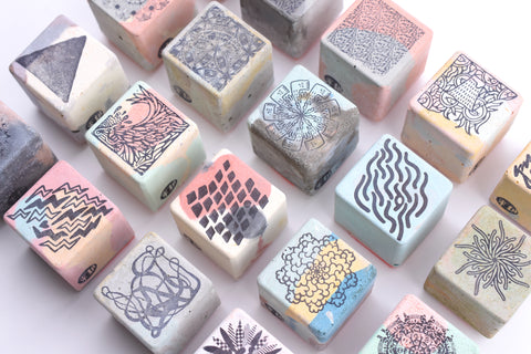 Dan Wei Industry - Cement Rubber Stamp - Abstract Patterns