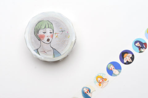 La Dolce Vita Washi Tape - Girl Portraits Circle