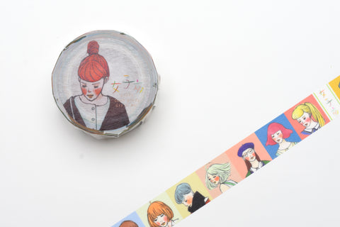 La Dolce Vita Washi Tape - Girl Portraits Square