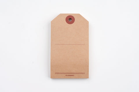 Classiky - Kraft Sticky Notes - Luggage Tag