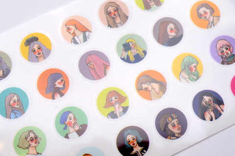 La Dolce Vita Transfer Stickers - Girl Portraits