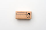 Yohand Studio Wooden Stamp - Walking with A Flag