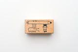 Yohand Studio Wooden Stamp - Writing with Fluffy Cloud Dog