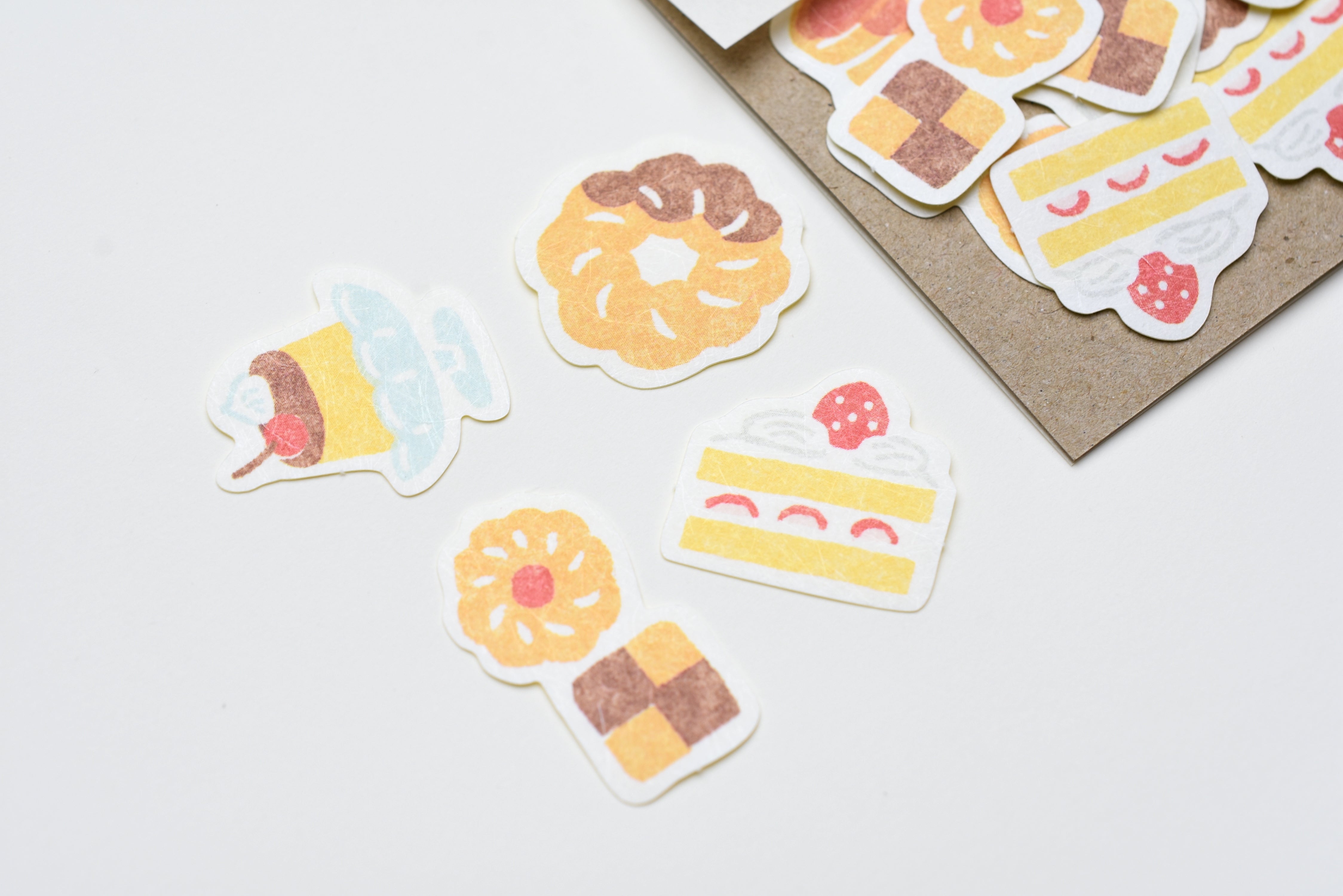 Furukawa Paper "Pochitto" Flake Sticker - Snacks & Sweets