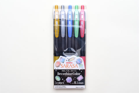 SARASA Decoshine Color - 0.5mm - Set of 5