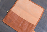 The Superior Labor Leather Roll Pen Case - Light Brown