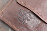 The Superior Labor Leather Roll Pen Case - Dark Brown