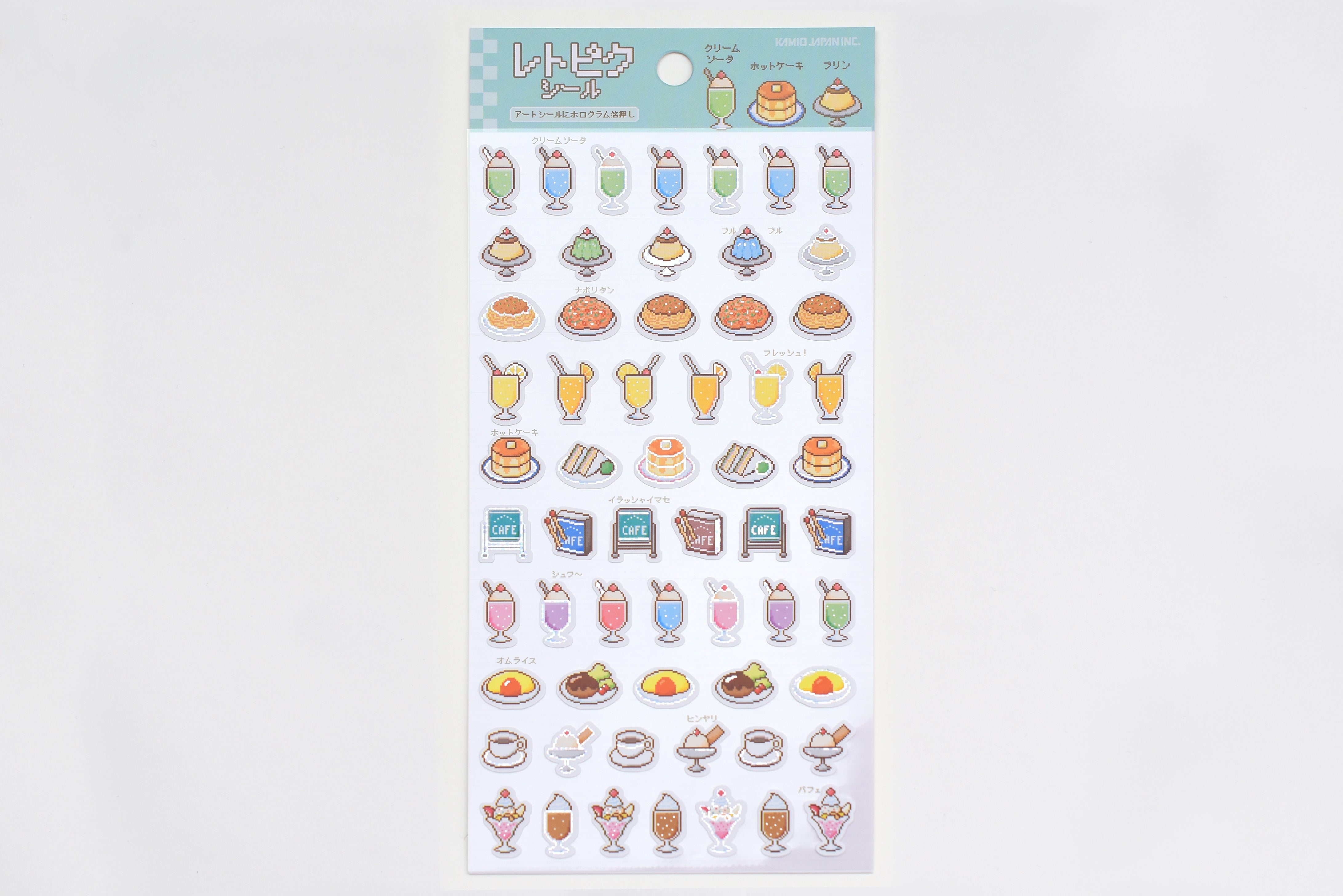 Retro Pixel Art Stickers - Desserts