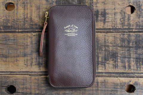 The Superior Labor Zip Pen Case - Dark Brown