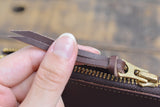 The Superior Labor Leather Pen Case - Dark Brown