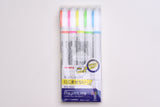 Zebra Justfit Mojini Line Highlighter - 5 Color Set