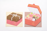 Furukawa Paper Cat Gift Box Mini Die Cut Letter Set