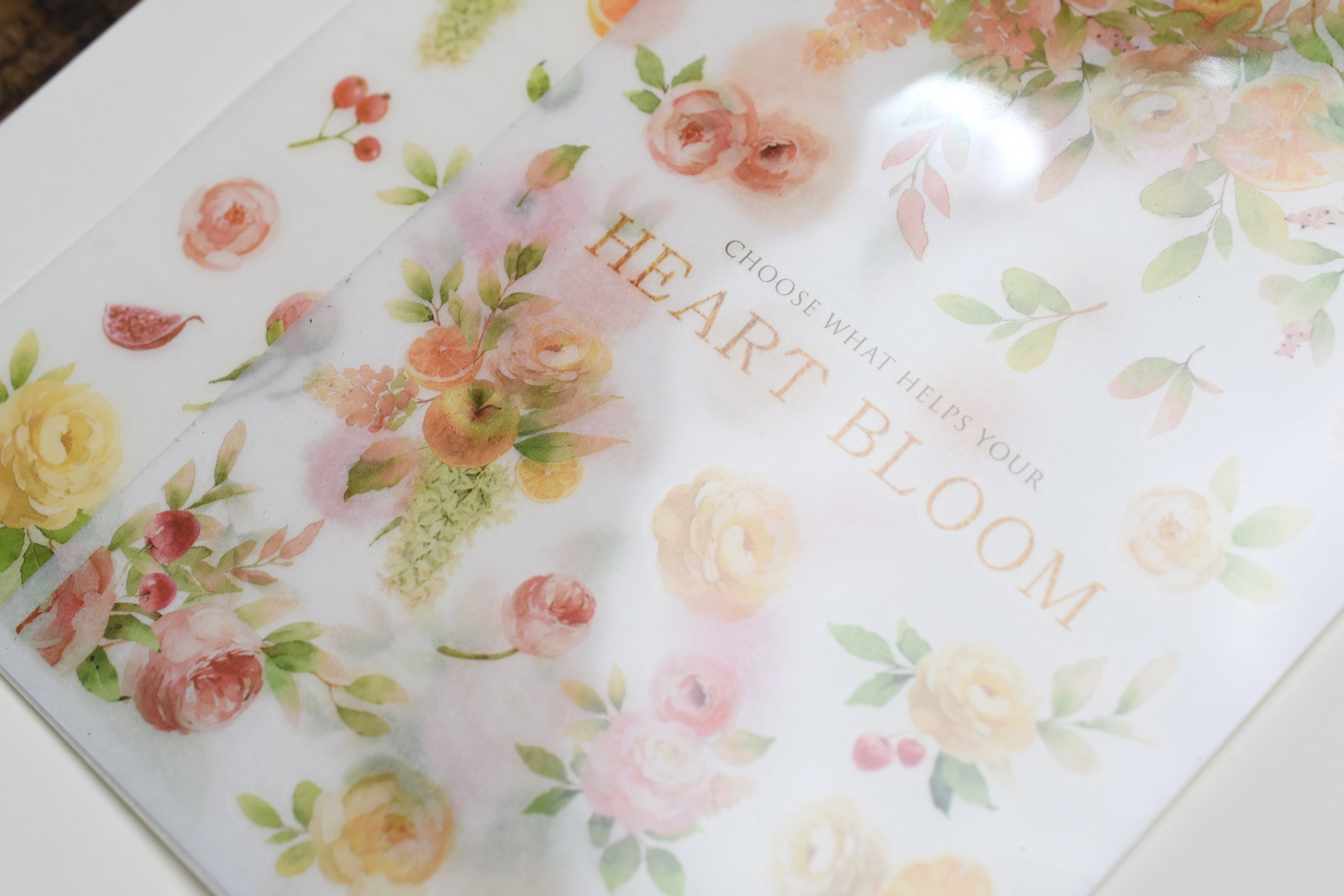 MU Print-On Stickers - Citrus Heart Bloom - #172