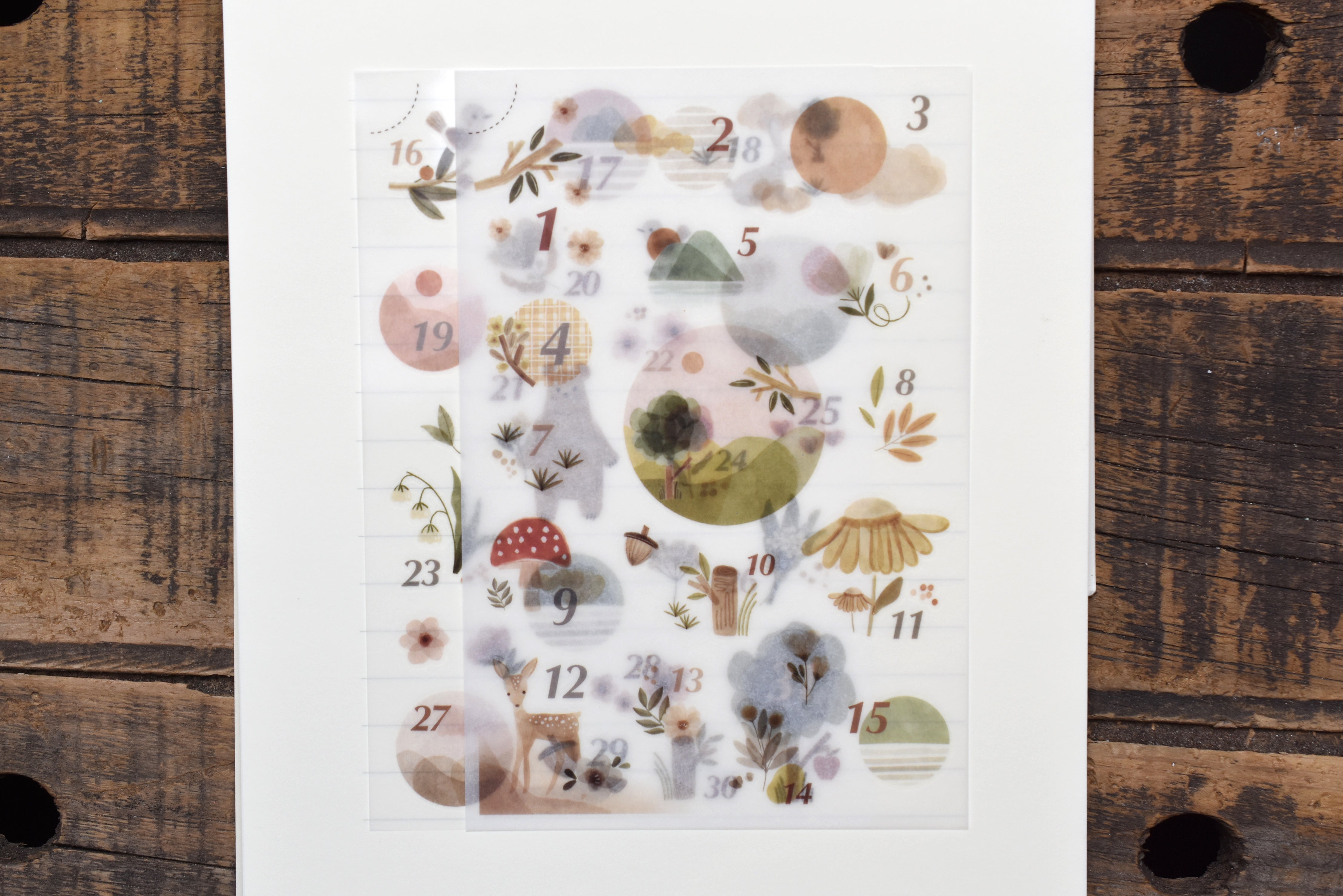 MU Print-On Stickers - Scenic Monthly - #165