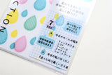 Midori Planner Sticker - Semi-Transparent Drop