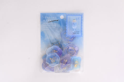 Q-Lia Sealing Dear Memory Clear Seal - Blue Sky