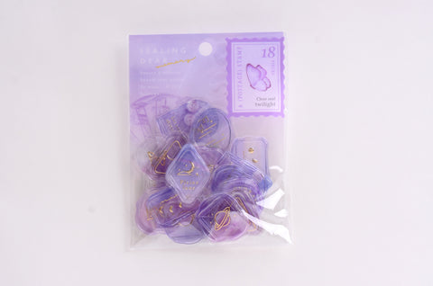 Q-Lia Sealing Dear Memory Clear Seal - Twilight