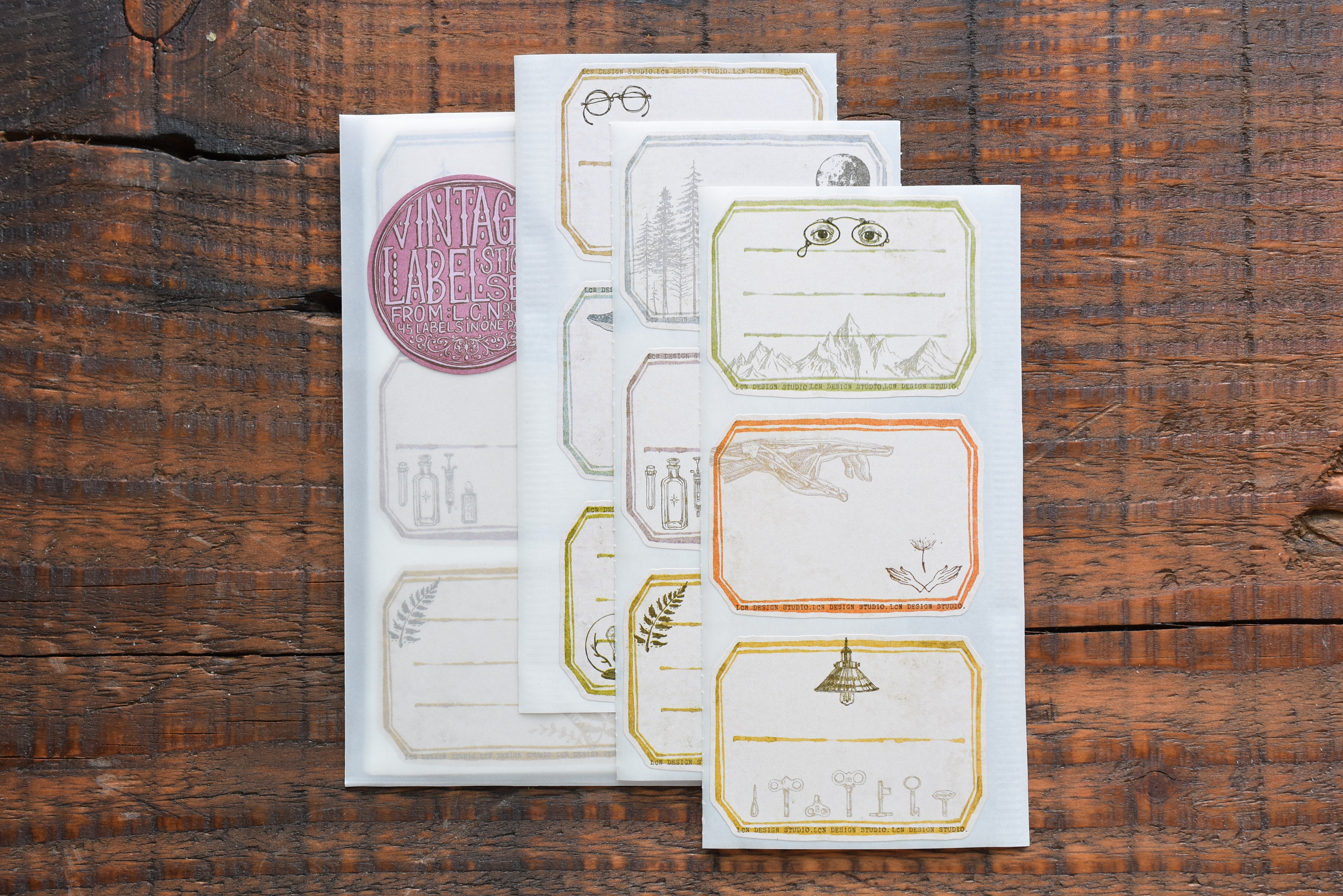 LCN Vintage Label Sticker Set