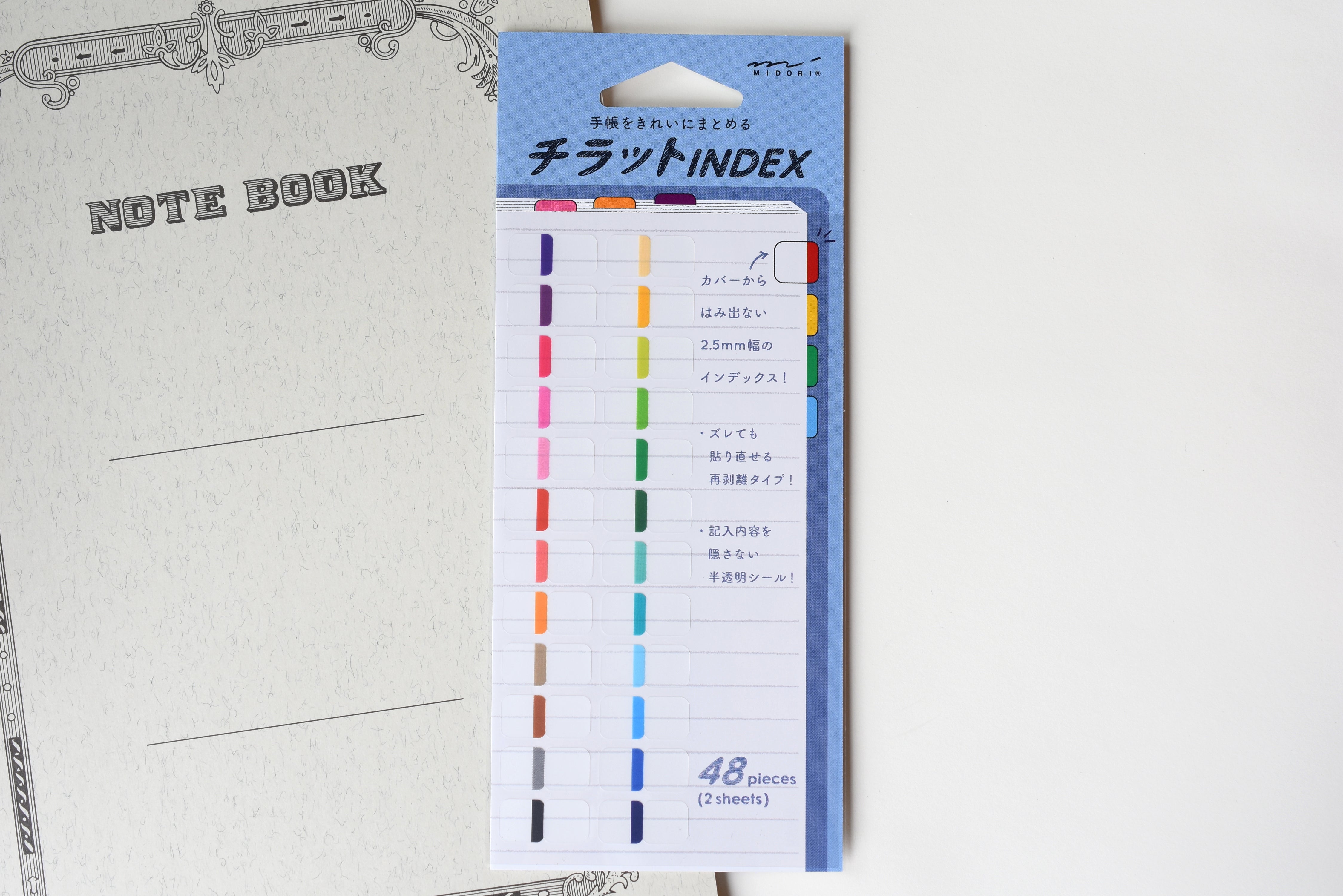 Midori Planner Index Label