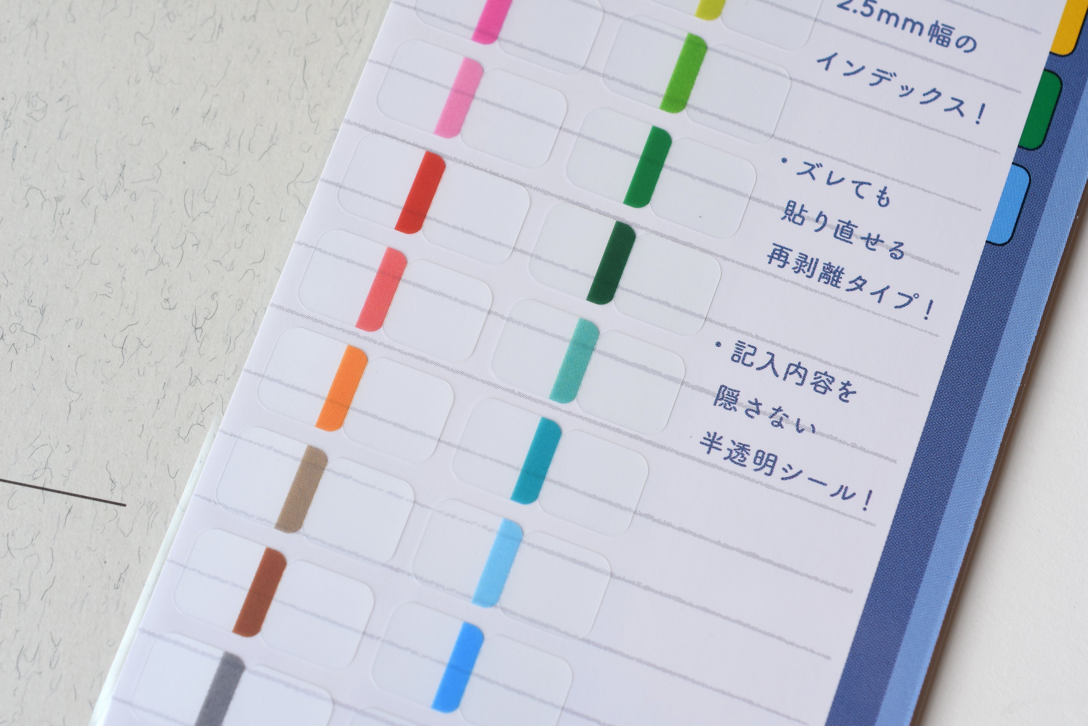 Midori Planner Index Label