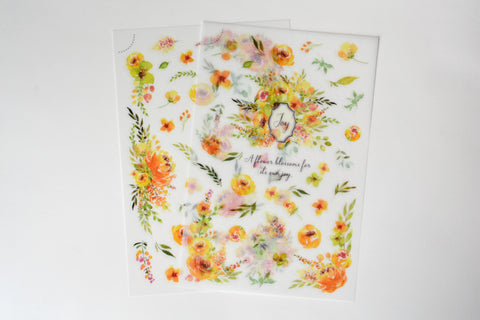 MU Print-On Stickers - A Flower's Joy - #143