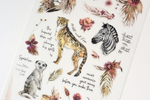 MU Print-On Stickers - Safari Adventure - #148