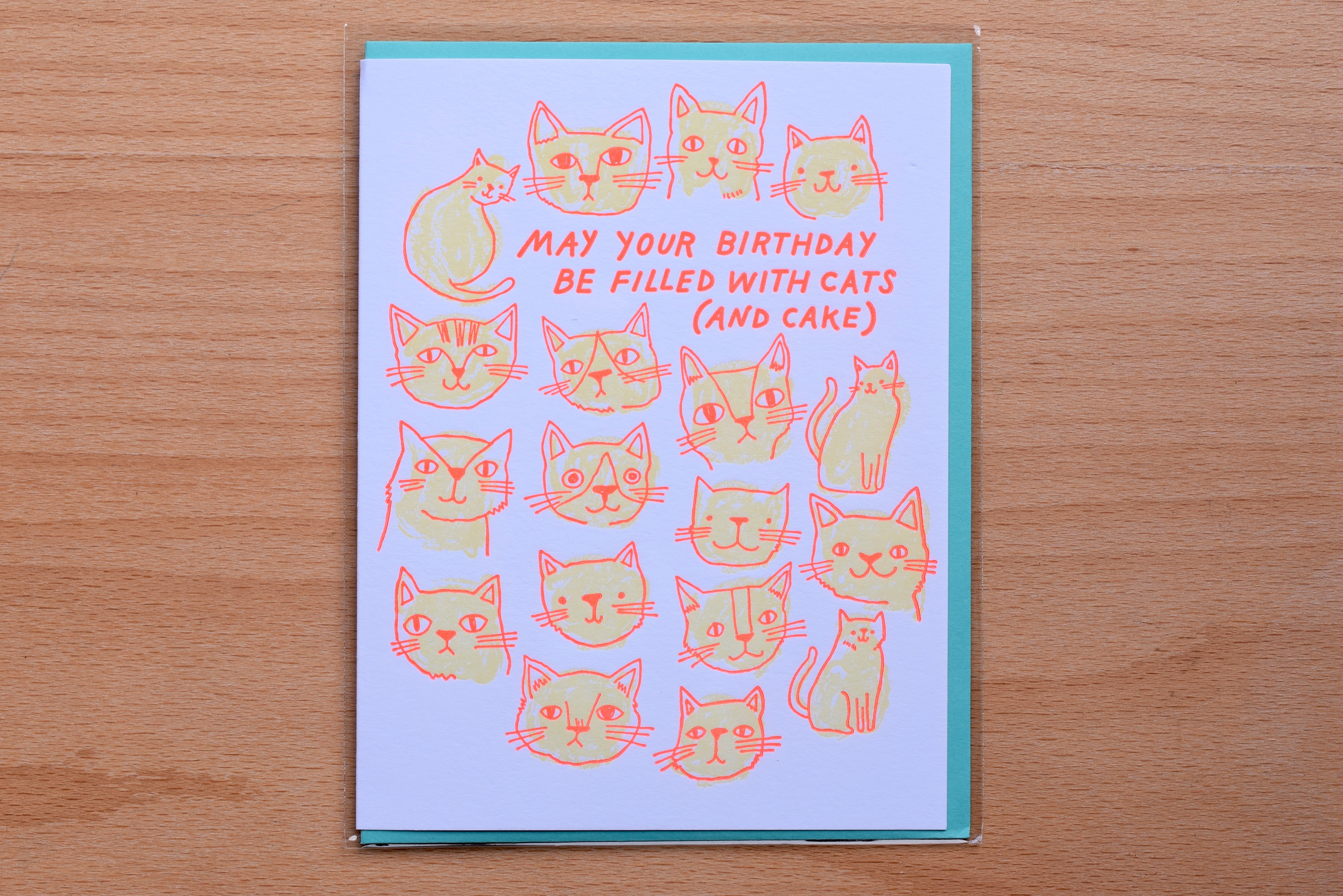 Cats and Cake Birthday Card