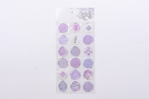 Sealing Dear Clear Sticker - Purple