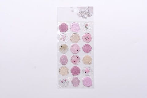 Sealing Dear Clear Sticker - Pink