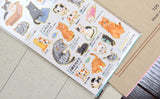 Illustrated Picture Book Stickers - Cat