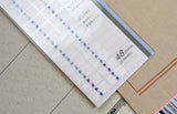 Midori Planner Index Label - Number Blue