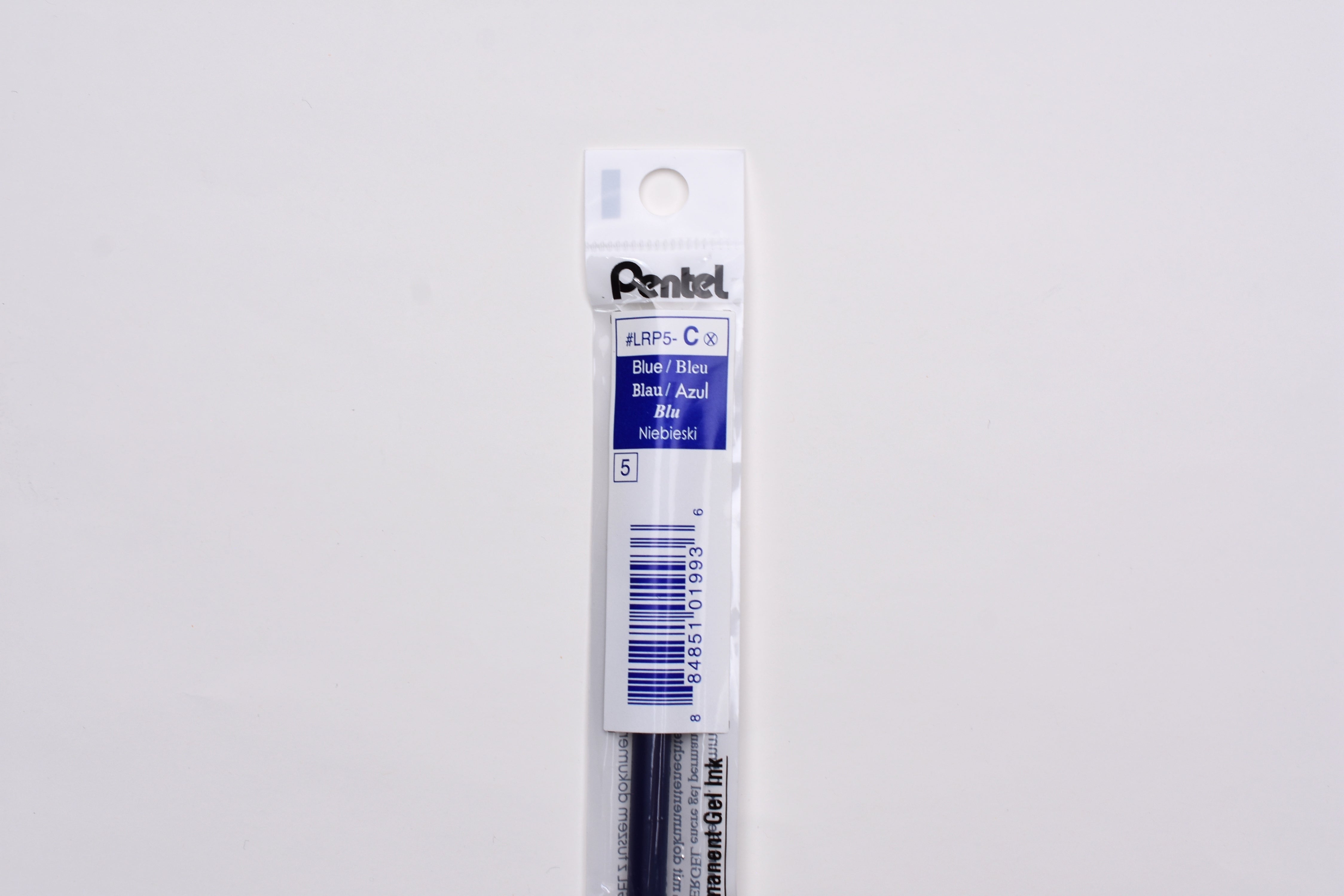 Pentel Energel LRP5-C - Metal Tip Gel Pen Refill - 0.5mm - Blue