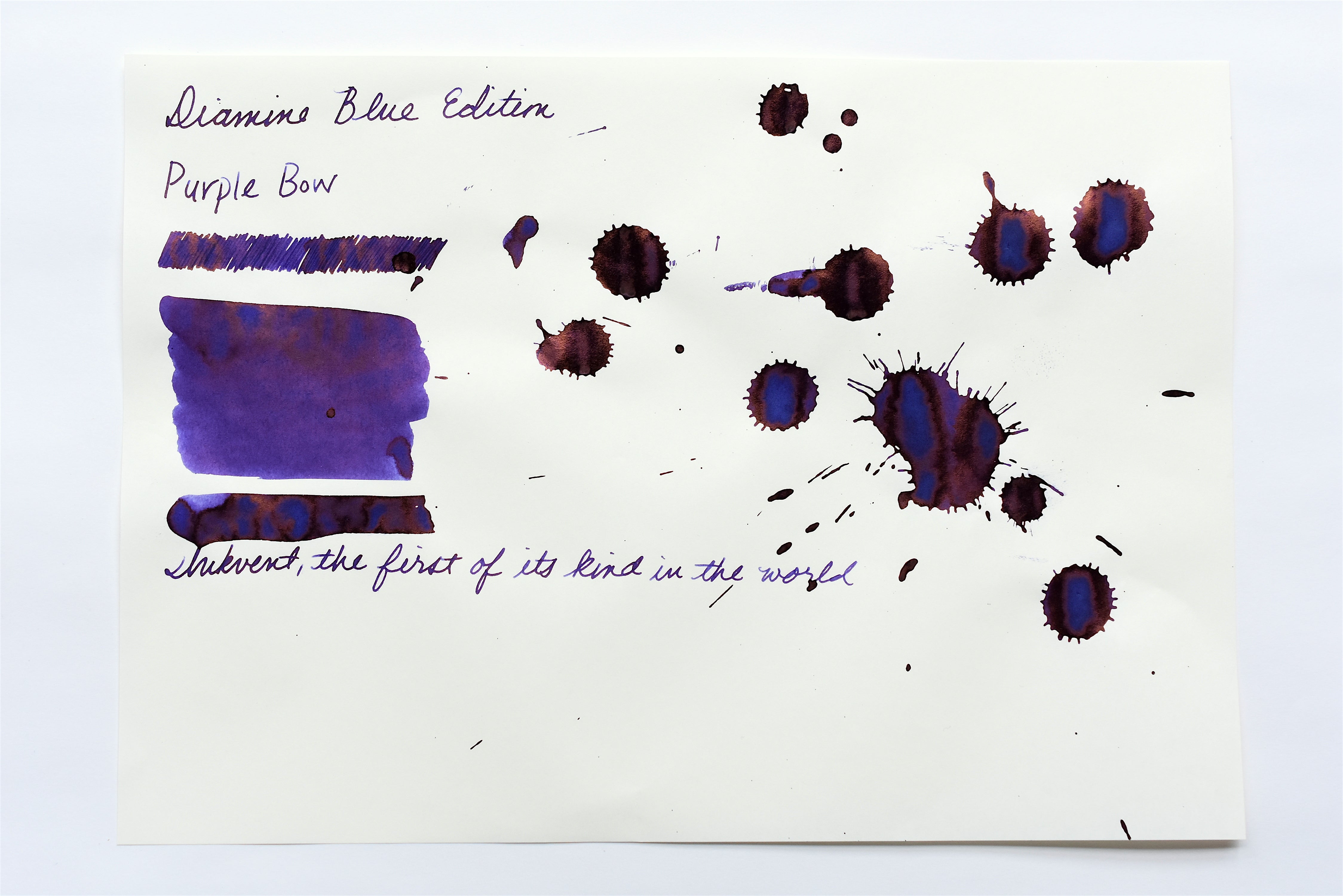 Diamine Blue Edition - Purple Bow