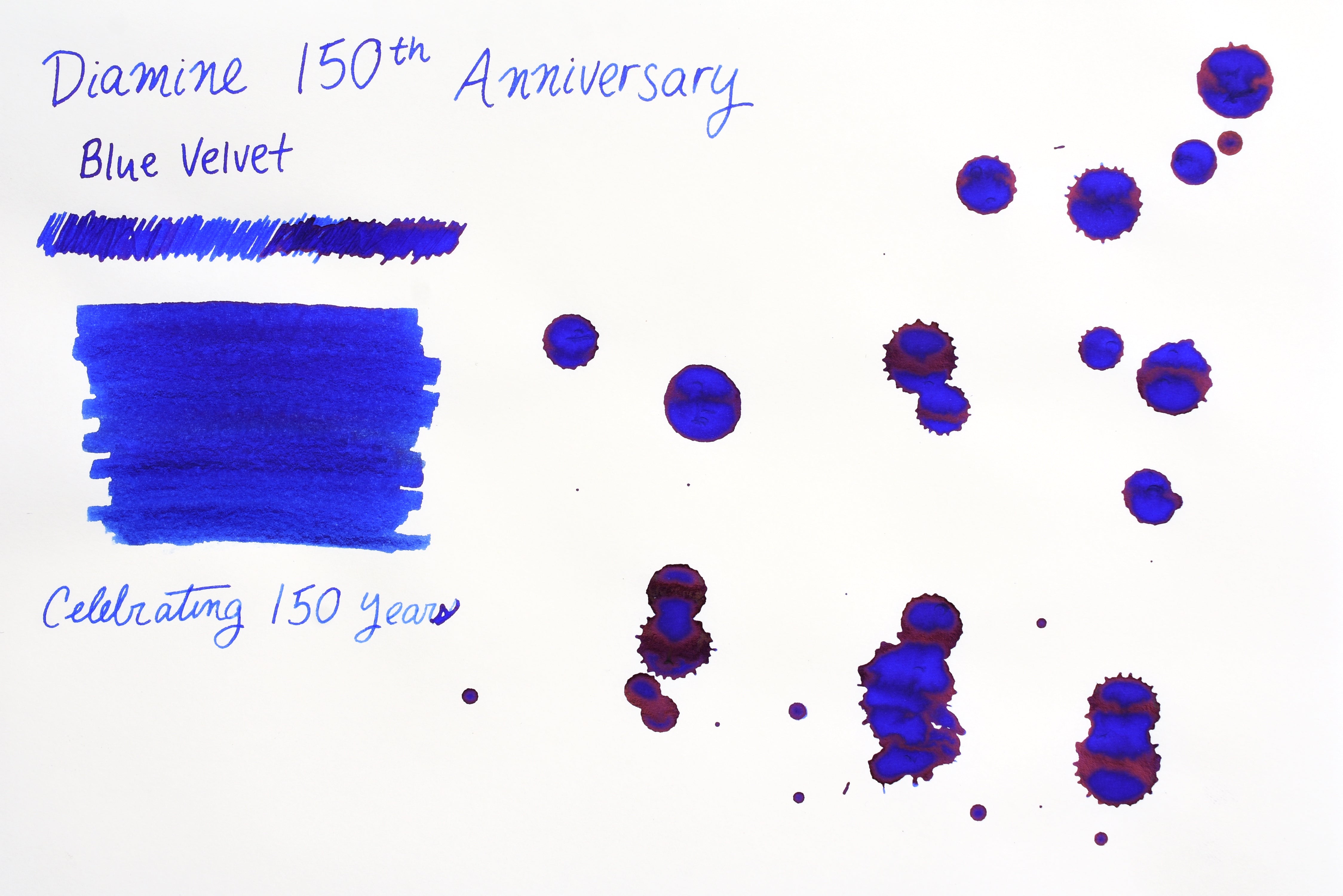 Diamine Fountain Pen Ink - 150th Anniversary Series - Blue Velvet