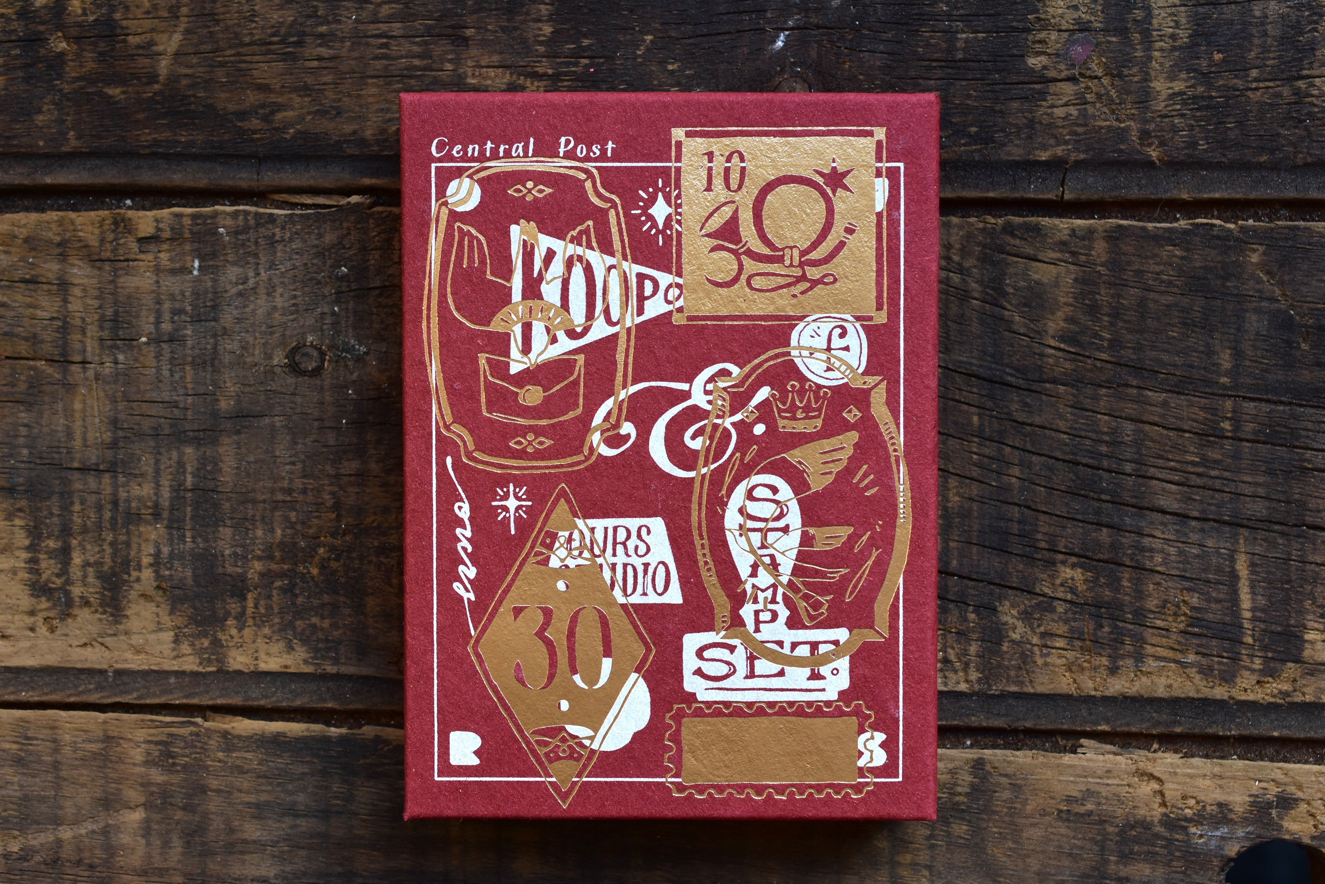 OURS x Koopa Postal Maple Wood Stamp Set