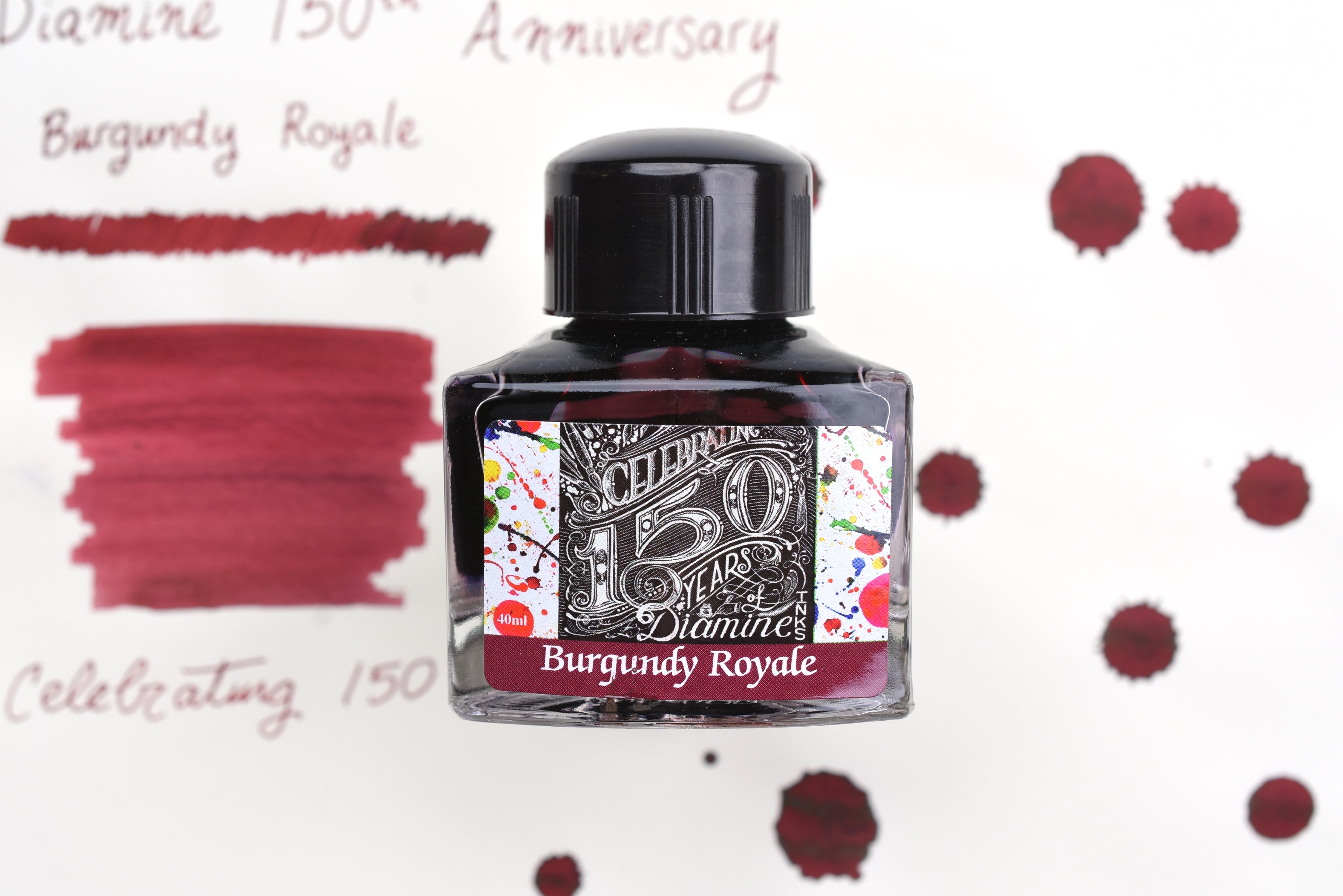 Diamine Fountain Pen Ink - 150th Anniversary Series - Burgundy Royale