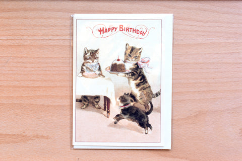 Happy Birthday Cats Greeting Card