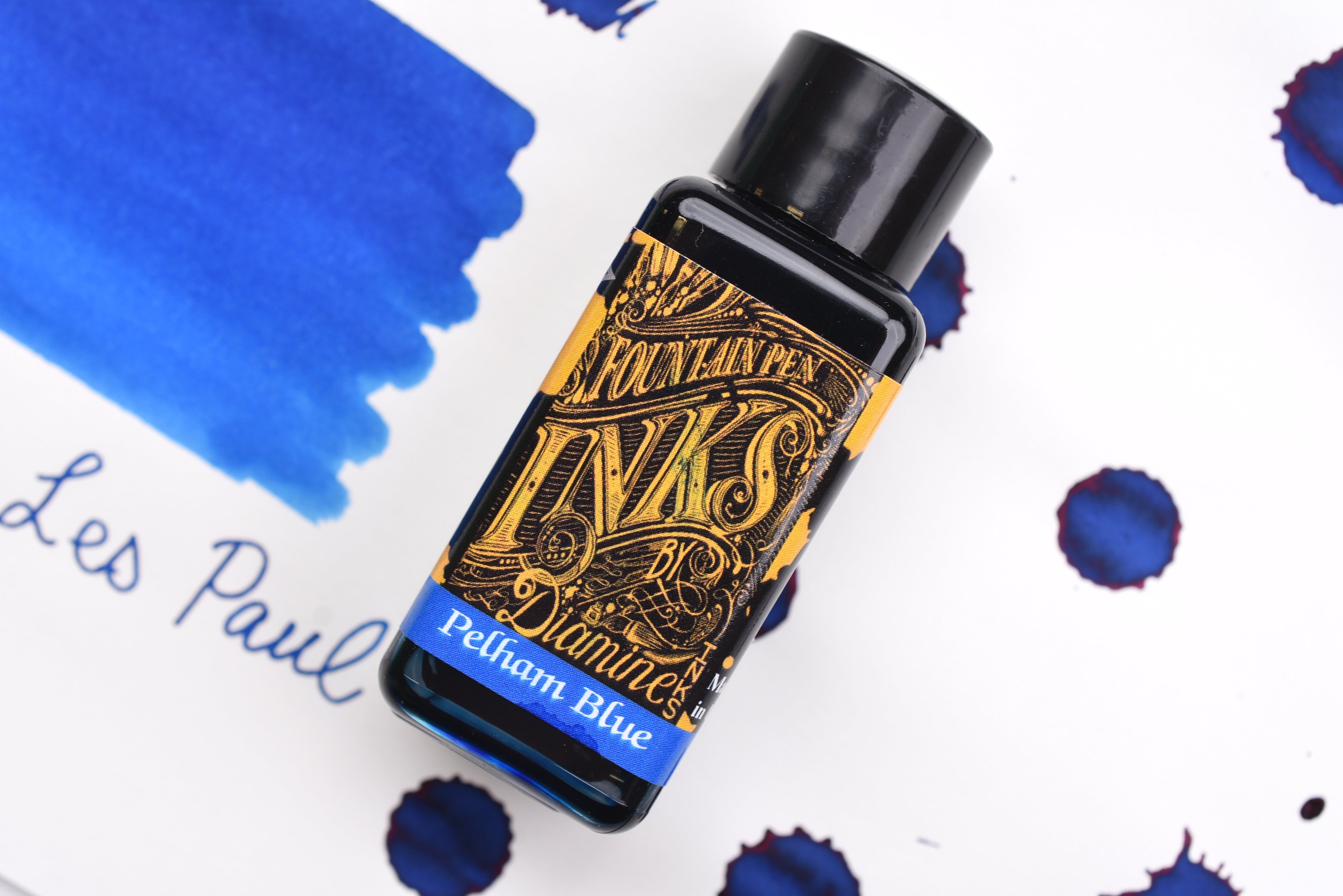 Diamine Fountain Pen Ink - Gibson Les Paul Guitar Series - Pelham Blue Burst