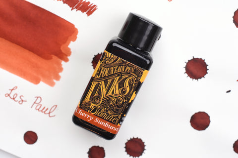 Diamine Fountain Pen Ink - Gibson Les Paul Guitar Series - Cherry Burst