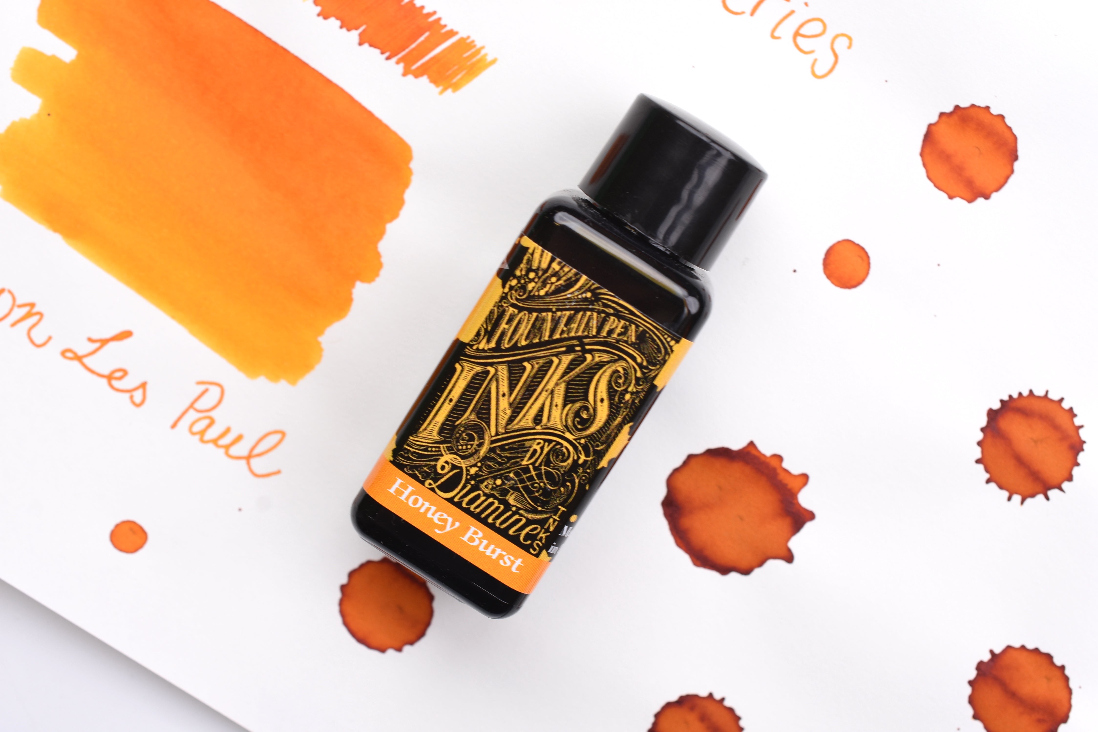 Diamine Fountain Pen Ink - Gibson Les Paul Guitar Series - Honey Burst