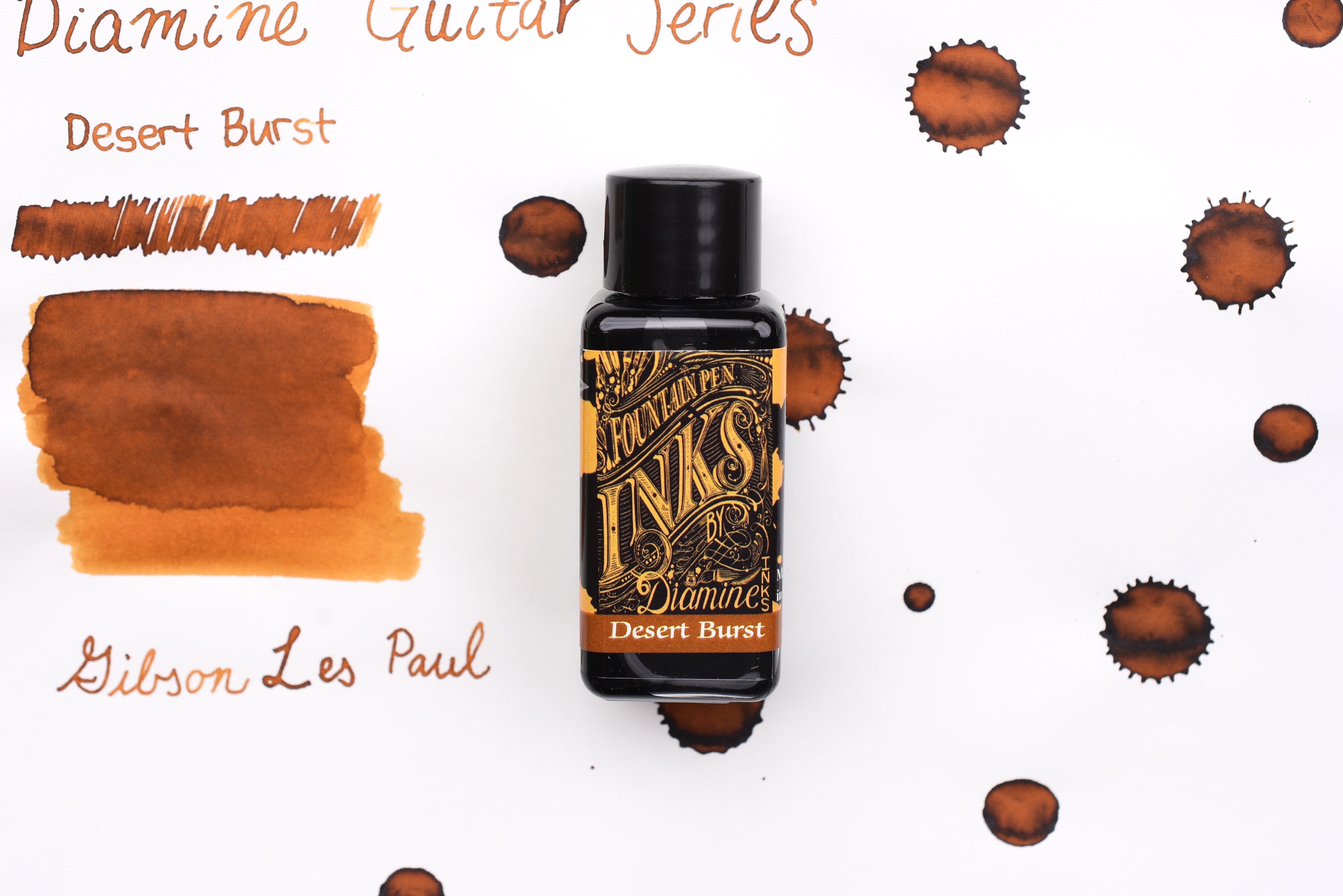 Diamine Fountain Pen Ink - Gibson Les Paul Guitar Series - Desert Burst