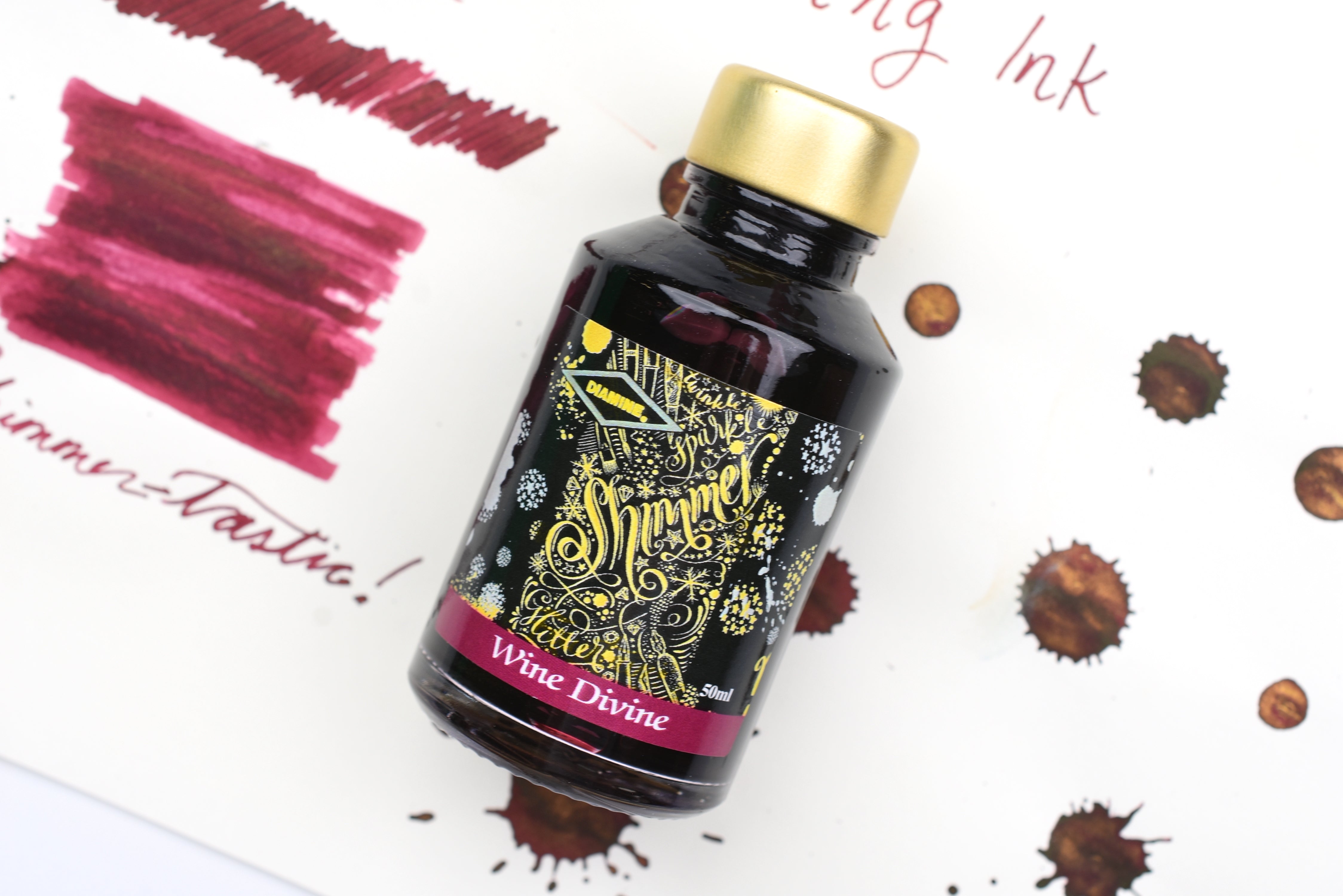 Diamine Shimmer Ink - Wine Divine - 50mL